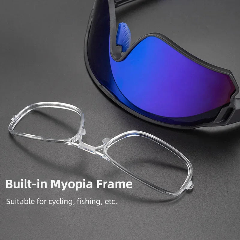 ROCKBROS Fahrrad Polarisierte Brille MTB Rennrad Sonnenbrille UV400 Fahrrad Sonnenschutz Leicht Unisex Fahrrad Sportausrüstung