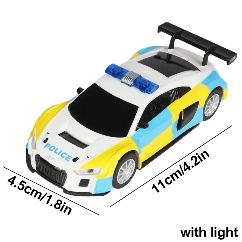 Analog Slot Car Rennen R8 Polizei 1 43 Set Elektrisches Auto Geschenk Kinder für Scalextric Compact Go Ninco Scx Cars Spielzeug