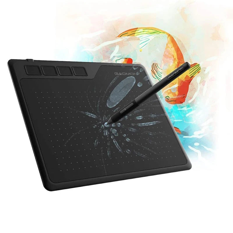 Gaomon S620 Grafiktablett 6,5*4 Zoll kleines digitales Zeichentablett für OSU Notizen Malen Kompatibel mit Android-Telefon