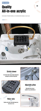 Friseurwaschbecken mit Keramikwaschbecken, Kopfhaut-Spa-Begasungsstation, moderne Badezimmer-Spa-Möbel