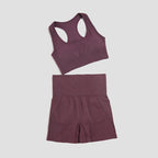 WAREBALL 2/3/4-teiliges Nahtloses Yoga-Set Sportkleidung Yoga-Anzüge für Frauen Fitness-Set Trainingsanzüge Sport-BH Gym Leggings