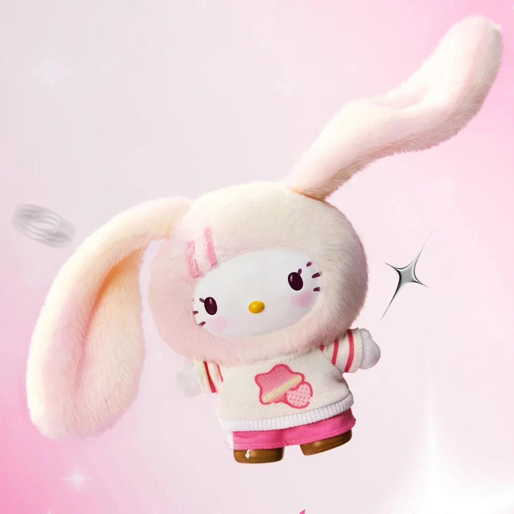 Echte Hello-Kitty Pop Star Samt-Anhänger-Serie Vinyl-Puppe Überraschungsbox Trendiges Kawaii Überraschungsgeschenk Süßes Trendiges Überraschungsbox-Spielzeug