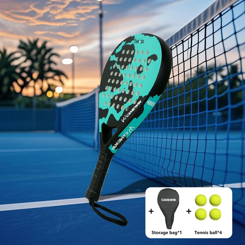 Leichter Carbonfaser-Käfig-Padel-Schläger | Tennisschläger Sportgeräte Fitness und Gesundheit, gute Elastizität, hohe Qualität!