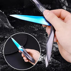 Taktischer Shooter faltbares Schmetterlingsmesser – 3D graviertes Sammlerstück tragbares Nahkampf-Ausrüstungsstück für Cosplay/Gaming-Zubehör Geschenke