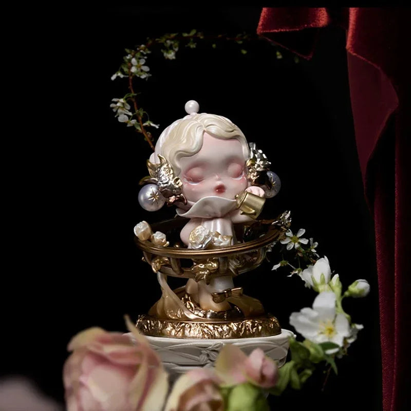 POP MART SKULLPANDA Petals In Four Acts Serie Mystery Box Genuine Blind Box Überraschungsspielzeug Taschenornament Figur Heimdeko Desktop