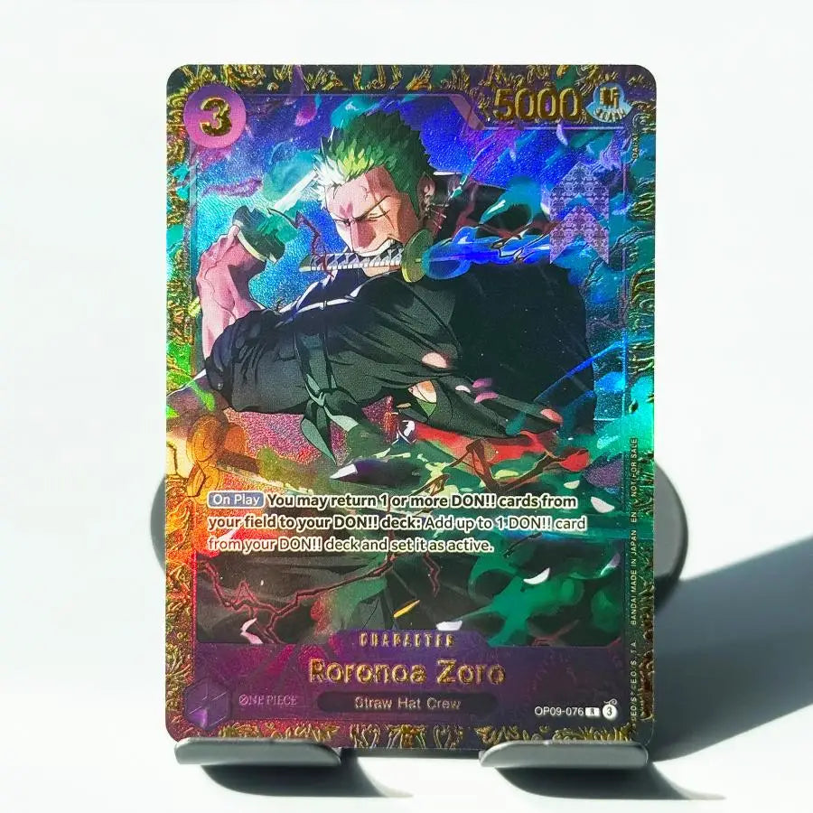 One Piece Roronoa Zoro Serien-Set Championship Treasure Cup Promo Anime Sammlerstücke DIY Replik-Karten Texturkarte