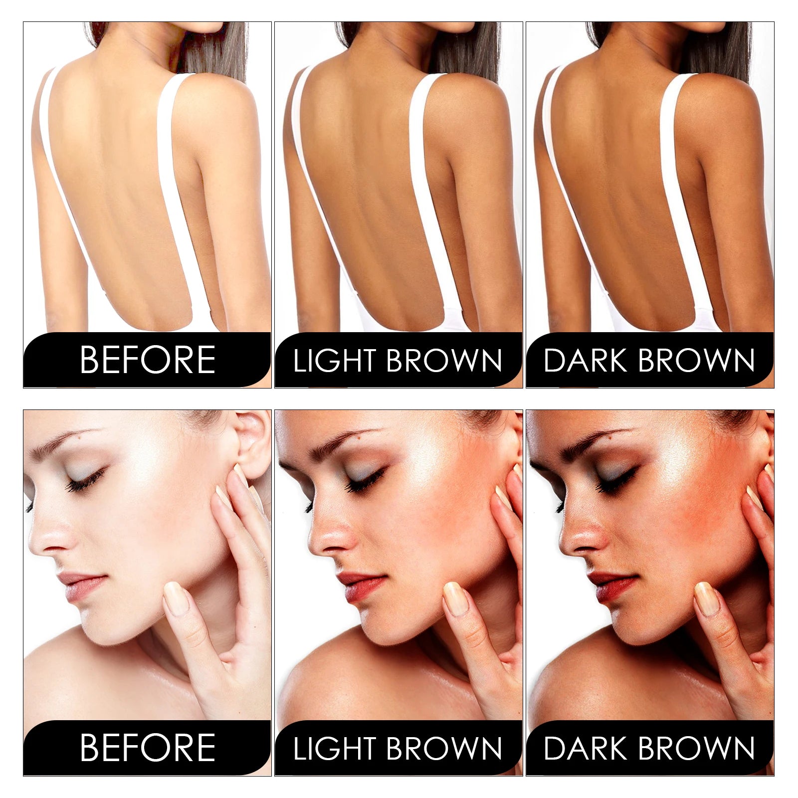 Tanning Gel for Deep Bronze Glow with Coconut Oil and Carrot Seed Oil for Outdoor Tanning to get Sun Kissed Skin Deep Hydration