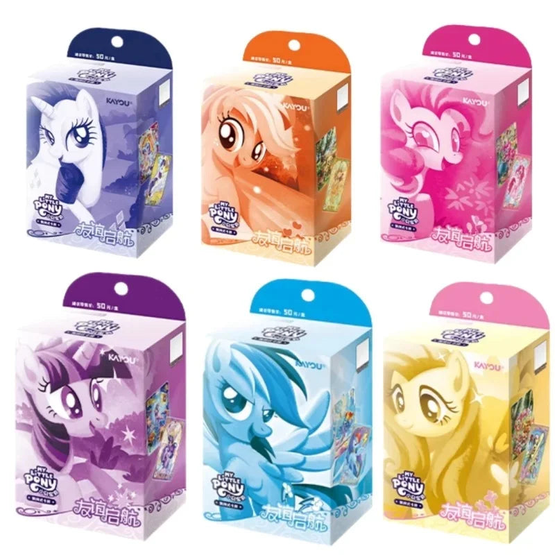 KAYOU Genuine My Little Pony Karte Freundschaft für immer Karten Star Pack Wunderschöne vergoldete Prinzessinnenkarten Sammelkarten Spielzeug Geschenke
