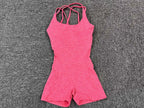 Gepolsterter Activewear Gym Yoga Bodysuit Damen Fitness Kleidung Damen Workout Weibliche Sportoutfit Anzüge Trainings Jumpsuit