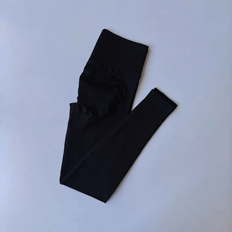 Nahtloses Yoga-Set für Damen, Beauty-Rücken-Sport-BH, Unterwäsche, Pfirsich-Po-Fitness, hohe Taille, Leggings, Gymnastik-Yoga-Set, Pilates-Set