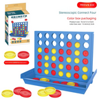 Klassisches 4-Gewinnt-Brettspiel, 4 in einer Reihe, 2 Spieler, Strategie-Puzzle-Spielzeug für Familien, Kinder, Erwachsene, robustes Kunststoffgitter-Set