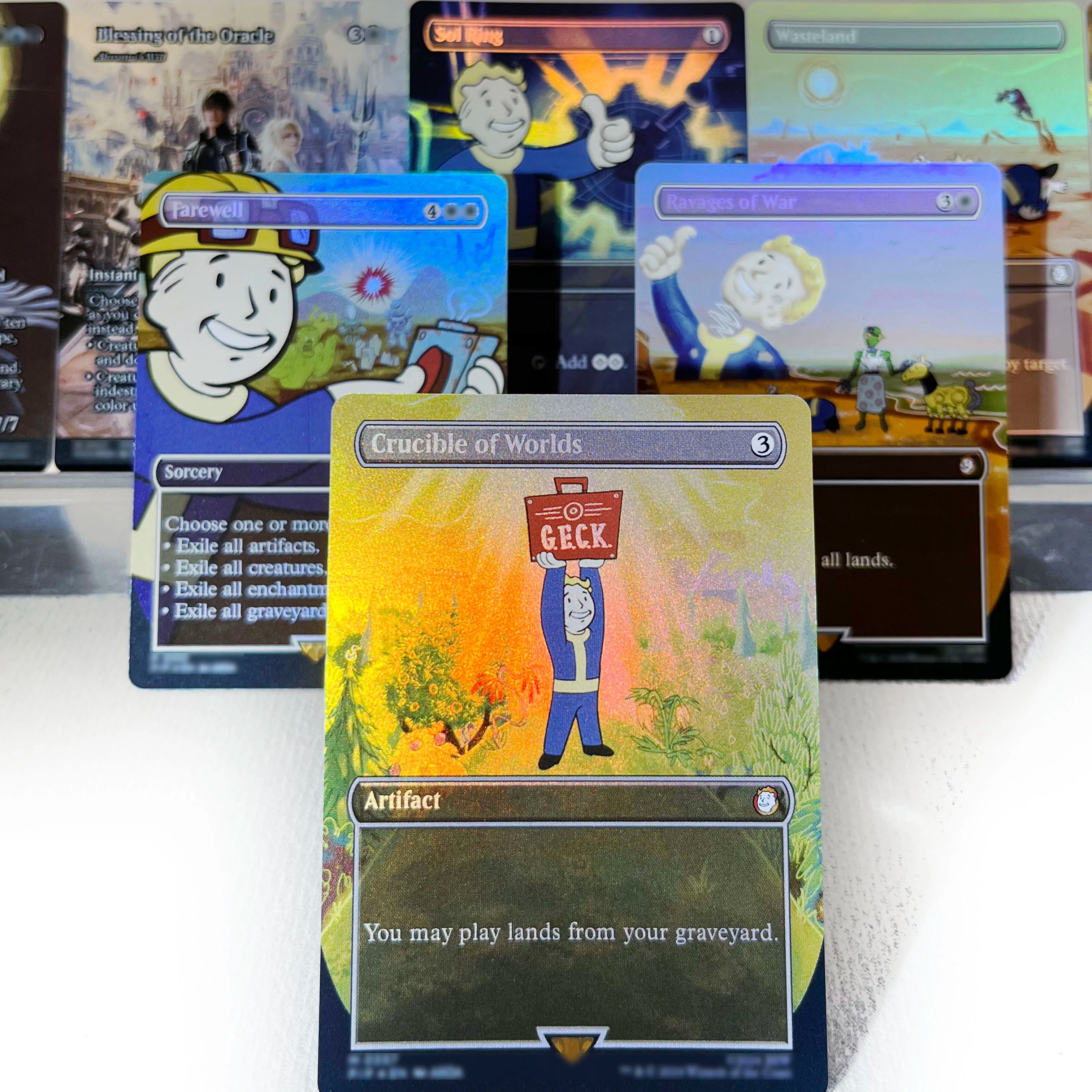 FCA FIN FIC PIP LTR FOIL4-002 magische Karten Antiker Kupferdrache Tcg Proxy Reisender Chocobo Celes, Runenritter Gathering