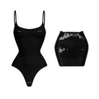 2026 2tlg. sexy Damen-Badeanzug, einteilig, weibliche Bademode, unifarben, Biquini, hoch geschnitten, Monokini, Push-Up-Badeanzüge, Strandmode