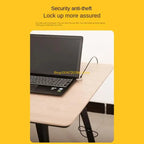 K0EA Laptop-Diebstahlsicherung Notebook/Laptop Kabelschloss Hardware-Sicherheitskabelschloss für 6x2,5mm Loch Laptops und andere Geräte