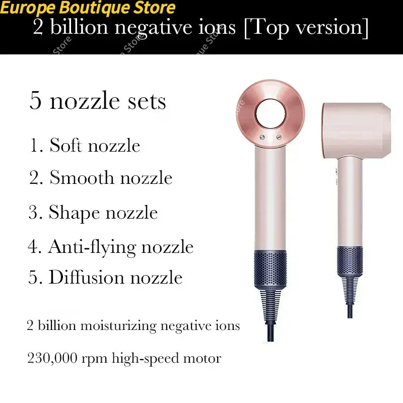 New Super Hair Dryer 220V Leafless Hair Dryer Personal Hair Care Styling Negative Ion Tool Schedule Negative Ion Electric Dryer Zweitbild