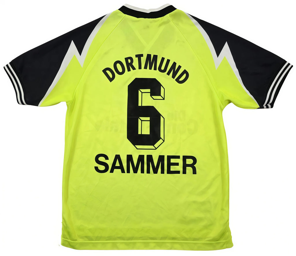 Bestseller 1995-1996 Dortmund Sammer Retro 3D-gedrucktes Fußball-T-Shirt mit kurzen Ärmeln – Erwachsene und Kinder, Training, tägliche Sport- und Freizeitkleidung