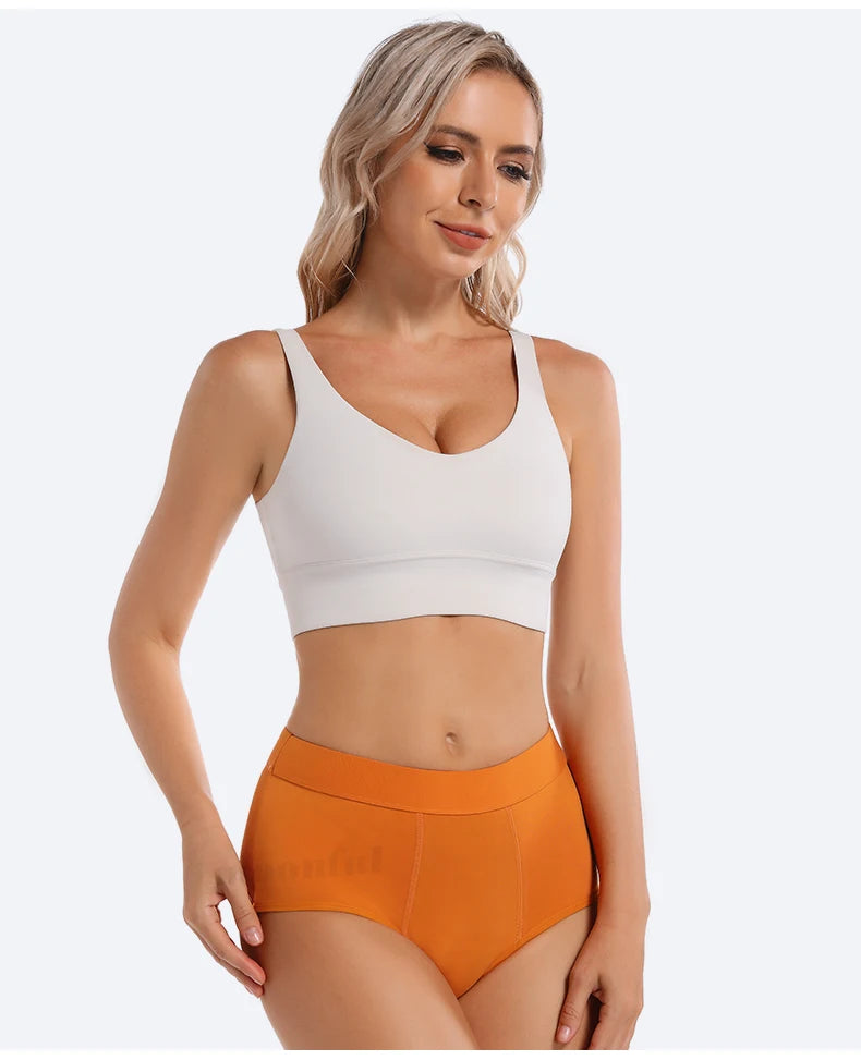 3 Stk./Set Menstruationshöschen Damen sehr starke Blutung Menstruationsunterwäsche High Waist Auslaufsicher Period Panties für Mädchen Set