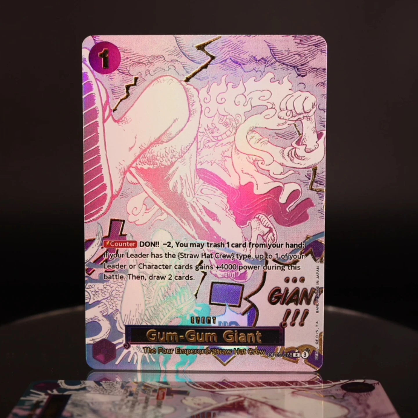 One Piece TCG OPCG English Manga Event Card Set Gear 2 DDM GGG Ground Death Frighten Me OP09 OP10 OP11 OP12 OP14 Goldprägung