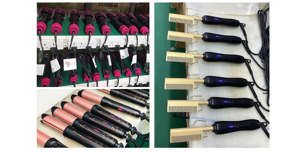 Professioneller Föhn für Reisen und Zuhause, leistungsstark, ionisch, Friseur-Salonausstattung, Heiß- und Kaltluft, Super Black One Step Haartrockner