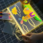 LED-Zeichentafel Kleinkind-Maltablett Lernspielzeug für Kleinkinder Tragbares Zeichentool für Schule, Zuhause, Reisen