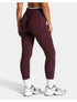 Teveo Eng anliegende, nahtlose Yoga-Leggings mit Leopardenmuster, hautfarbener hoher Elastizität, geeignet als Fitness-Laufhose