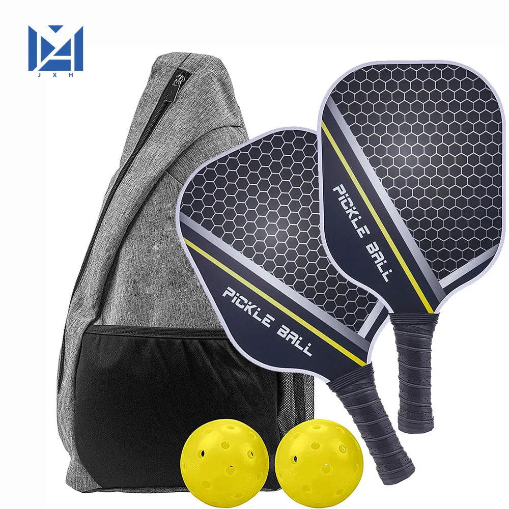 Pickleball-Schläger-Set – Graphit-Carbonfaser, USAPA-zugelassenes, leichtes Schläger-Set für Training im Innen- und Außenbereich für jedes Alter