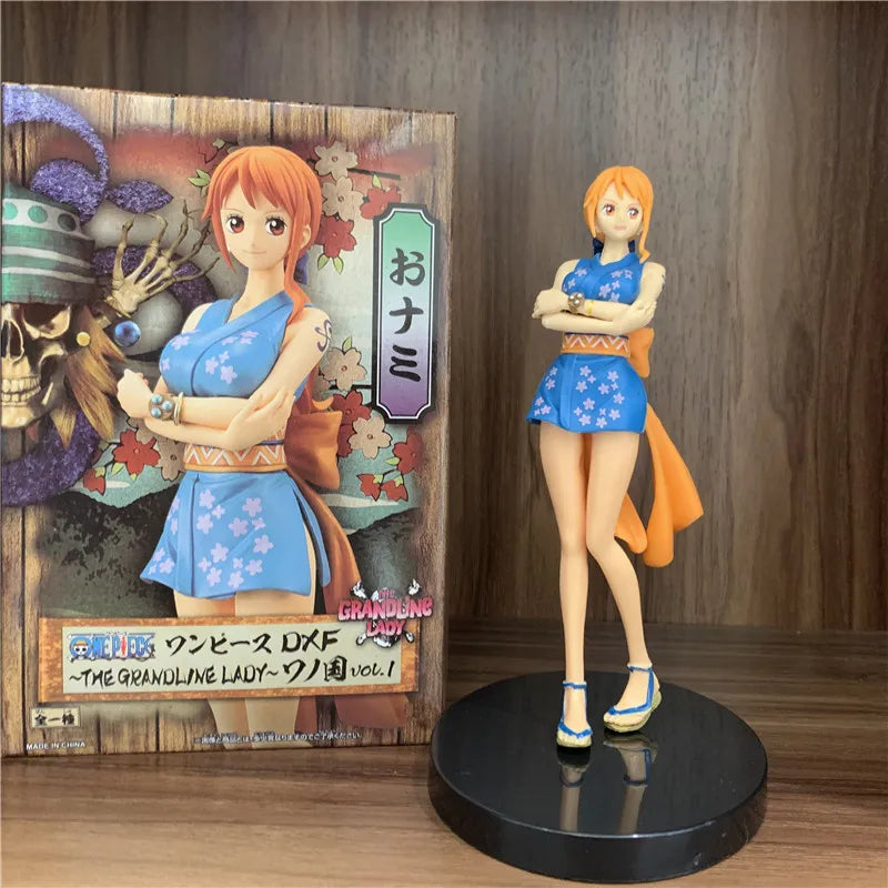Neue One Piece Figur Ninja Nami PVC Figuren OP Tama Luffy Yamato Kaidou Zoro Sanji Usopp Law Newgate Modell Geschenk Spielzeug