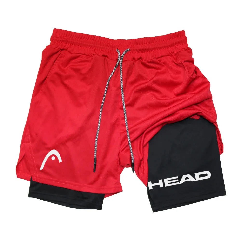 Anime Berserk Herren-Laufshorts Fitnessstudio Training 2-in-1 Sport Schnelltrocknend Workout Jogging Doppelschicht Sommer