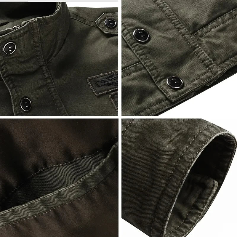 2024 neue Frühling Herbst Herren Bomberjacke Lässige Taktische Mäntel für Herren Baseball Schlanke Outdoor Windbreaker Werkzeugjacken