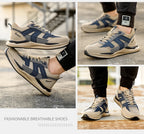 Sicherheitsschuhe Herren mit Stahlkappe Anti-Smash Arbeitsschuhe Sneaker Leicht Stichschutz Unzerstörbare Schuhe Dropshipping