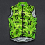 Twin Six Fahrradweste Herren Ärmellos Winddicht Wasserdicht Bekleidung Ropa Ciclismo Top Rennrad Uniform Leichtgewicht Fahrrad Trikot