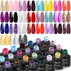 Nagelgellack-Kit mit LED-Nagellampe Semi-Permanent 27 Farben Soak Off Base & Top Coat Nagellack Maniküre-Set für Nagelstudio-Kit