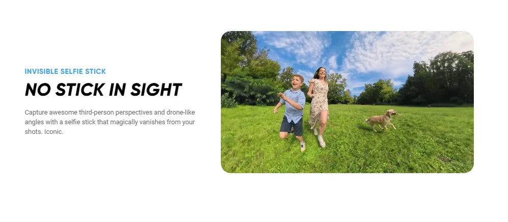 Insta360 X4 Air / X4 Action-Kamera - 165g leichte 8K 360-Grad-Kamera, Unsichtbarer-Selfie-Stick-Effekt integriert, X4 Air gewünscht