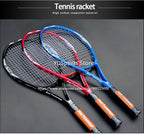Hochwertiger Tennisschläger aus Carbon-Aluminiumlegierung, besaitet, für Erwachsene, 4-1/4 Zoll Griffstärke, inklusive Schlägertasche, für Herren und Damen