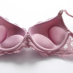 1 Set Elegantes Dessous-Set aus Spitze mit Stickerei und atmungsaktivem Stoff: Push-Up-BH, transparenter Schlüpfer mit tiefem Bund – das ultimative Valentinstagsgeschenk