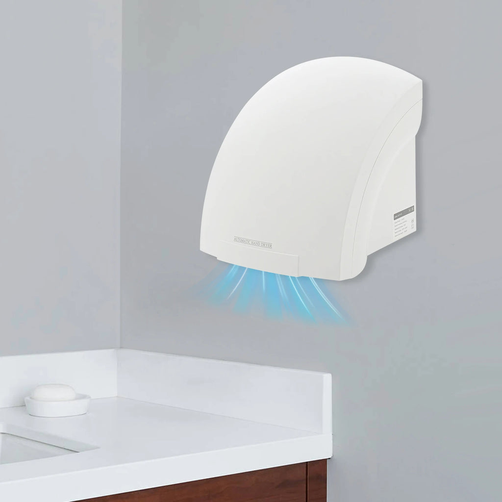 Elektrischer Infrarot-Sensor-Händetrockner 1200W Hohe Effizienz Automatischer Kompakter Warmluft-Händetrockner für Heim-, Toiletten- und Bürobereich