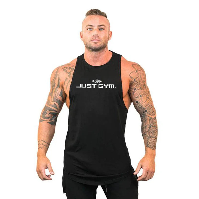 Sommer Bodybuilding Tanktops Workout Stringer Ärmellose Shirts Fitness Herren Gym Kleidung Baumwolle Atmungsaktive Sport Muskelwesten