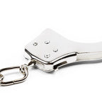 DUTRIEUX Edelstahl Handschellen BDSM Fesselset Verstellbare Metallfußfesseln Kette Fetisch Fesseln Sexspielzeug für Paare