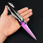 Taktischer Shooter faltbares Schmetterlingsmesser – 3D graviertes Sammlerstück tragbares Nahkampf-Ausrüstungsstück für Cosplay/Gaming-Zubehör Geschenke