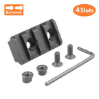 Jagd Taktische Picatinny Schiene 3-13 Slots 20mm Aluminium Schienenadapter Halterung für Keymod / M-LOK System Handschutz Zielfernrohr Montagebasis