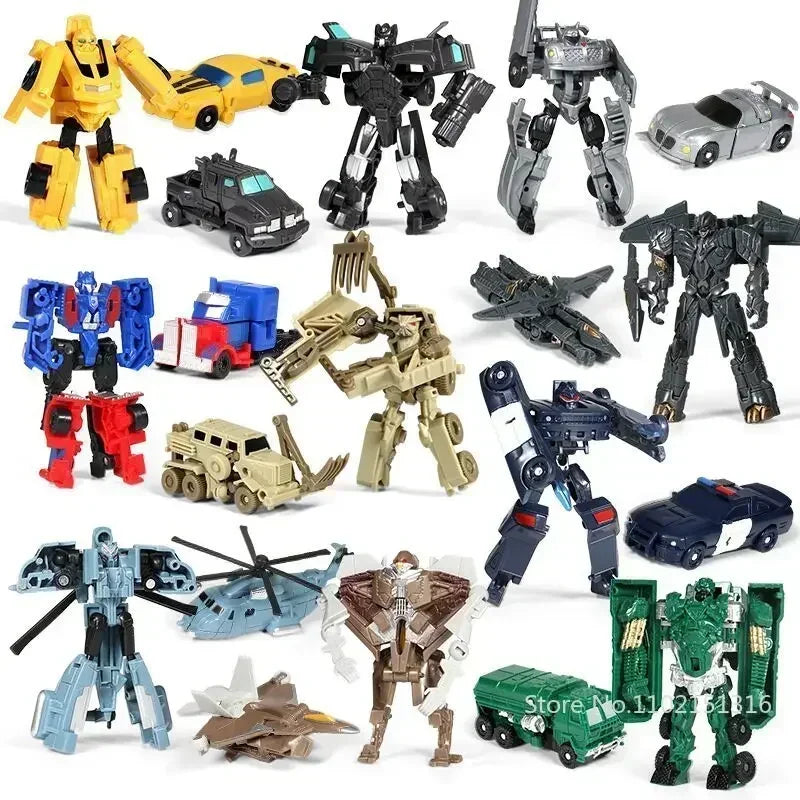 Kinder Spielzeug Mini Verwandlungs-Roboter-Kit Spielzeugmodelle 2-in-1 verformtes Auto Spielzeug Roboter Spielzeug für Kinder Geschenk Actionfigur