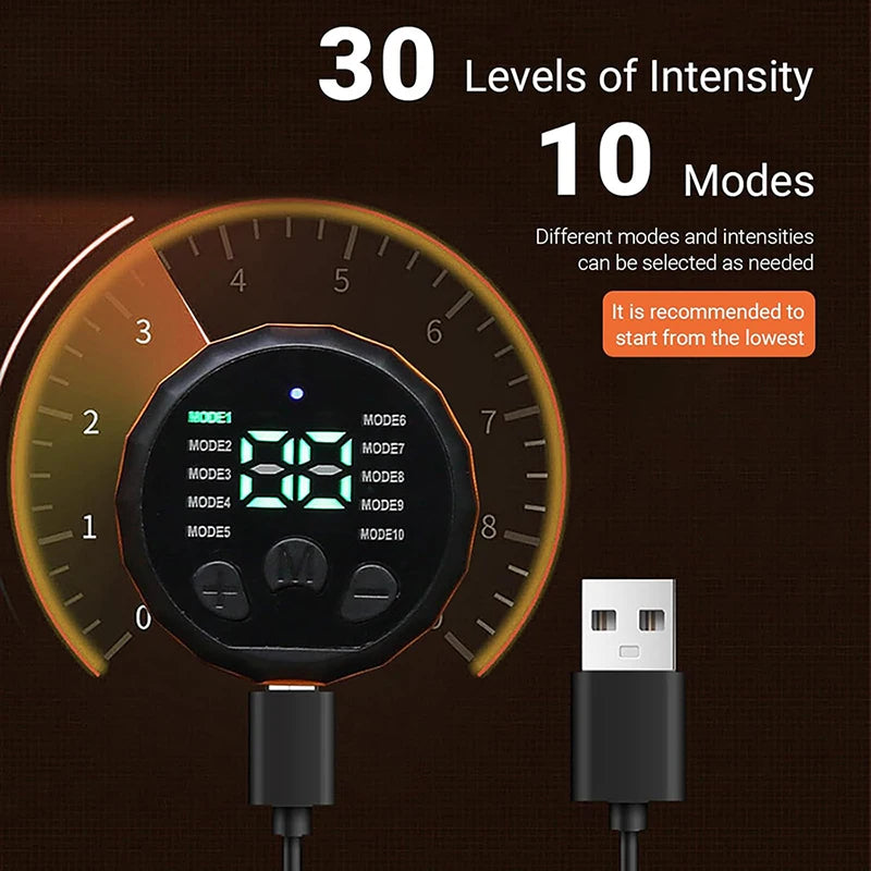 Bauchmuskelstimulator, Gewichtsgürtel, Bauchstraffungsgürtel, Muskeltrainer, Rücken-Taillen-Heimfitness, Schlankheitsmassagegerät, USB wiederaufladbar