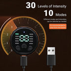 Bauchmuskelstimulator, Gewichtsgürtel, Bauchstraffungsgürtel, Muskeltrainer, Rücken-Taillen-Heimfitness, Schlankheitsmassagegerät, USB wiederaufladbar