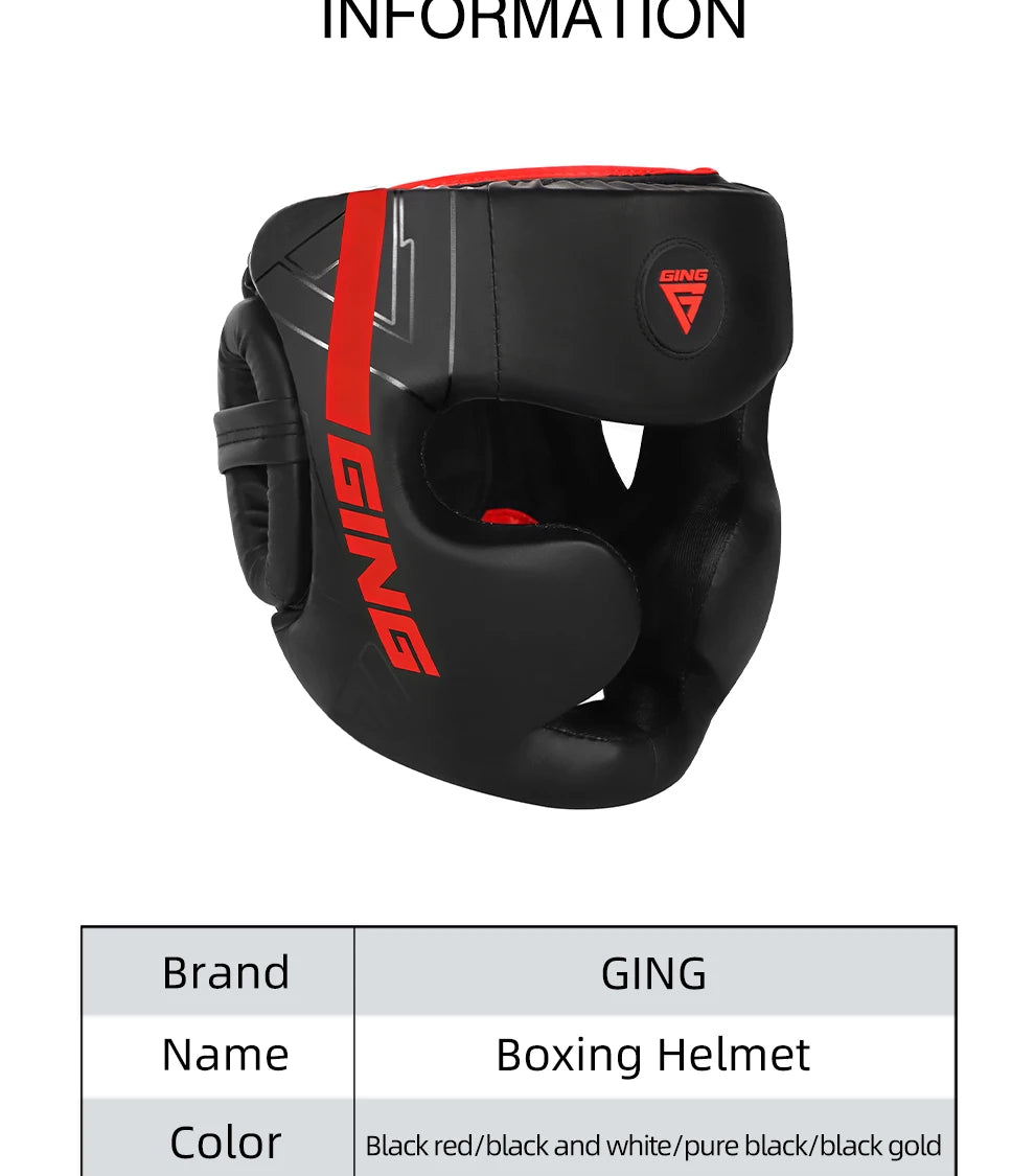 Boxhelm MMA Sicherheit Freikampf Kopfschutz Protektoren Erwachsene Kinder Training Kopfbedeckung Muay Thai Kickboxen Vollhelm