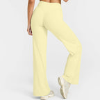 Ausgestellte Leggings Gerade Leg Leggings Damen Weite Hosen Yoga Atmungsaktive Fitness Kleidung Vielseitige Freizeithose