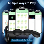 APP Bluetooth Analdildo Vibrator für Herren Prostata-Massagegerät Drahtloser Remote Buttplug Vibrierendes Sexspielzeug für Erwachsene für Frauen, Männer, Homosexuelle