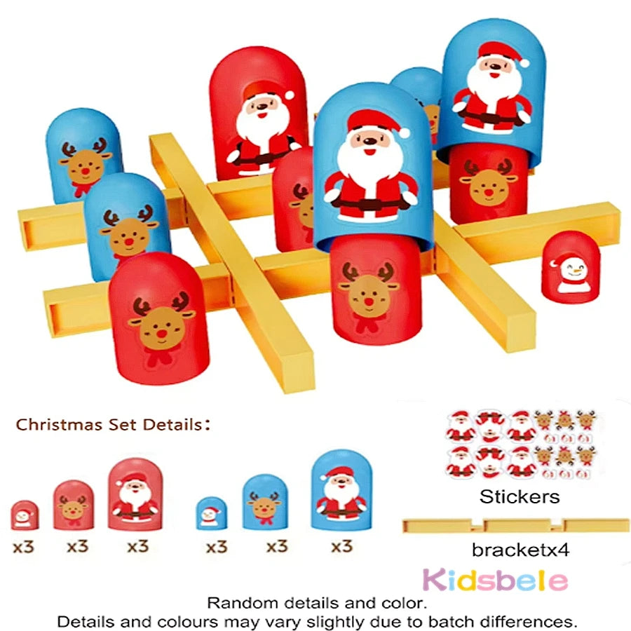 Brettspiel Spielzeug Tic Tac Toe Groß isst Klein Logisches Denken Trainingsspiel Eltern-Kind Interaktives Familienspiel Kinder Weihnachtsgeschenk
