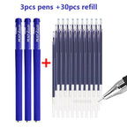 Gelstifte Set 0,5 mm Schwarz Blau Rot Nachfüllung Gelstift Rundspitze Schul- & Bürobedarf Schreibwaren Kawaii Zubehör Schreibwaren