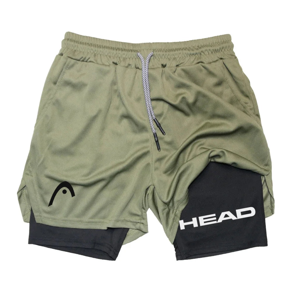 Anime Berserk Herren-Laufshorts Fitnessstudio Training 2-in-1 Sport Schnelltrocknend Workout Jogging Doppelschicht Sommer