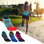 WRELS Zehensocken Laufsocken für Herren Damen Atmungsaktive Fünf-Finger-Socken Hochleistungs-Sport-Fünf-Zehen-Socken